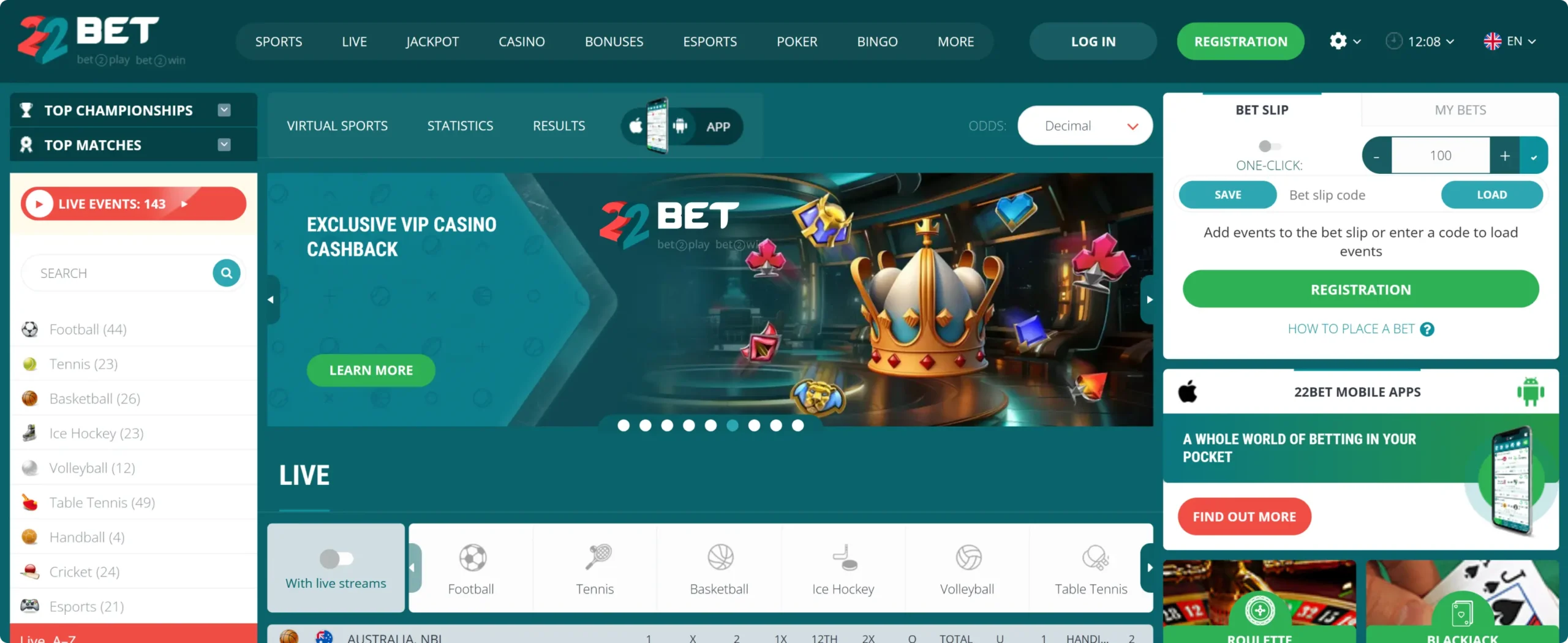 22Bet Live-Wetten 22Bet Live-Wetten